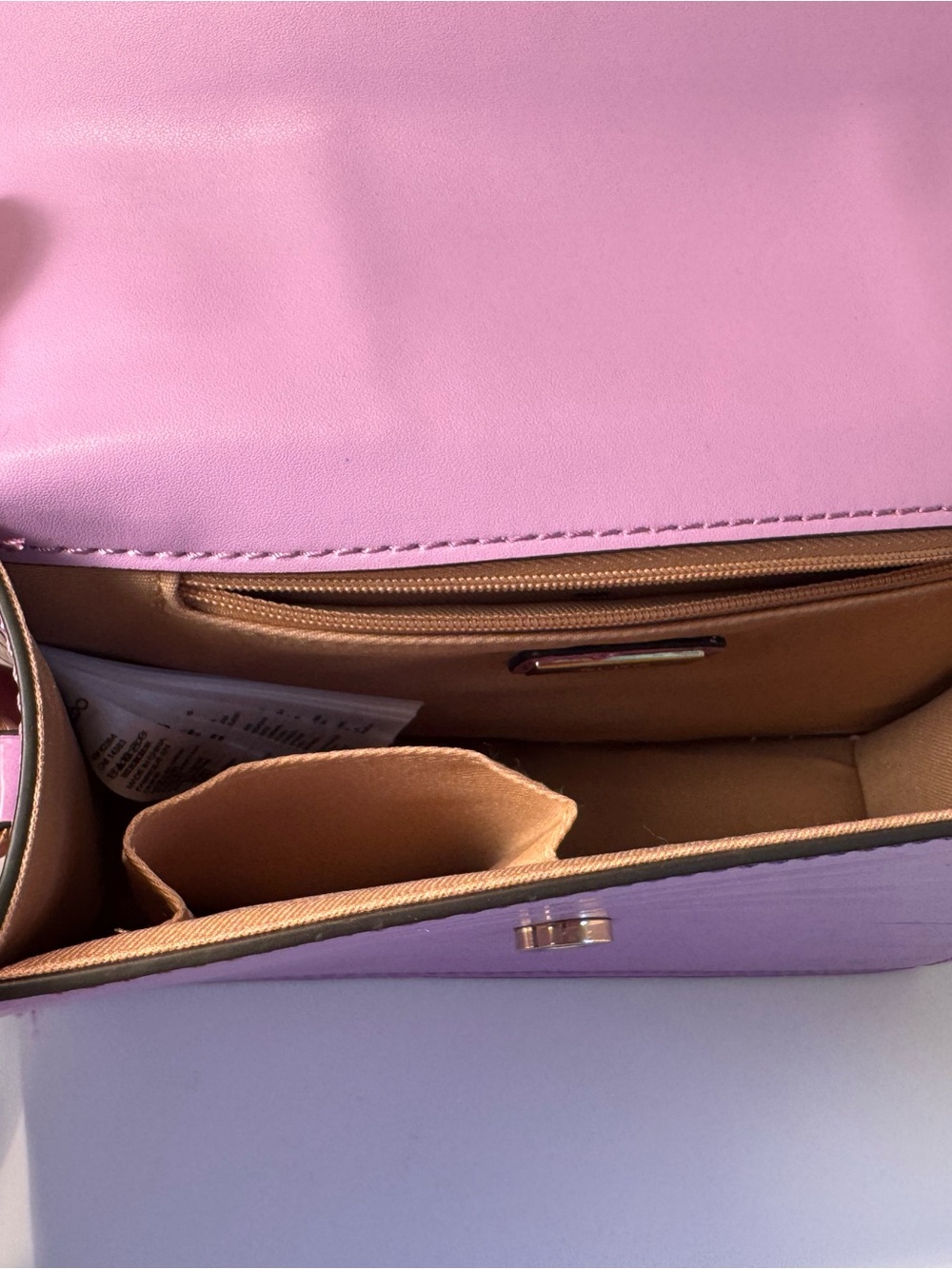 ALDO Lavender Croc Embossed Top Handle Crossbody Bag | New without tags - Picture 7 of 8